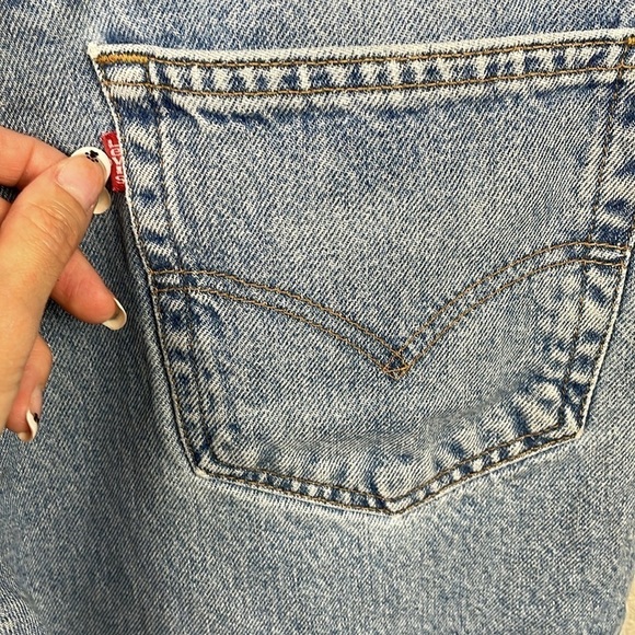Vintage Levis 550 Relaxed Fit Jeans Rigid Denim Sz 34x29 - Picture 13 of 16